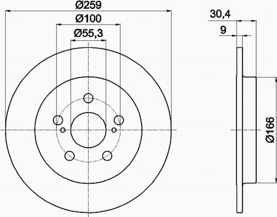 Pagid 55240PRO - Discofreno autozon.pro