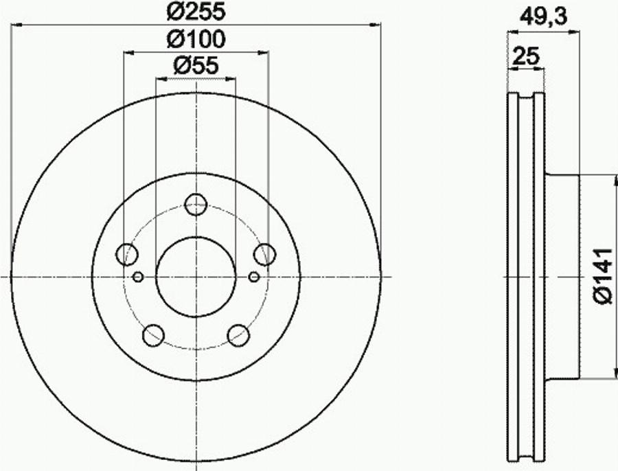 Pagid 55250PRO - Discofreno autozon.pro