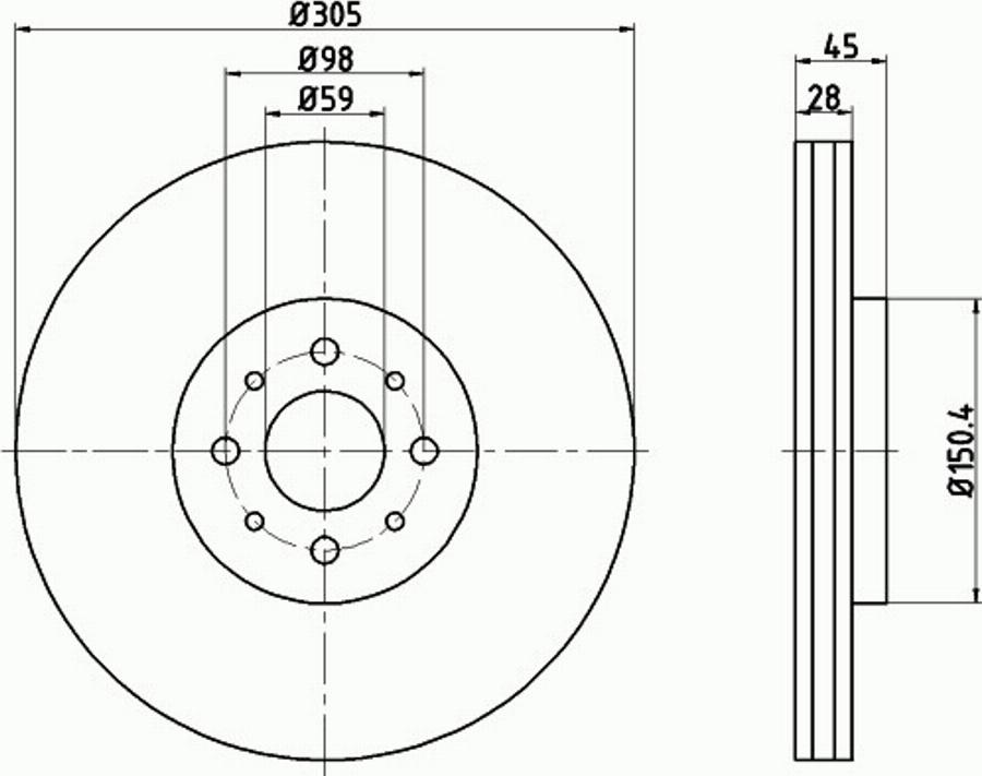 Pagid 55285PRO - Discofreno autozon.pro