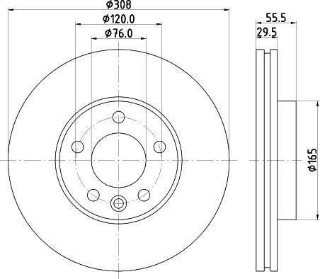 Pagid 55795 - Discofreno autozon.pro