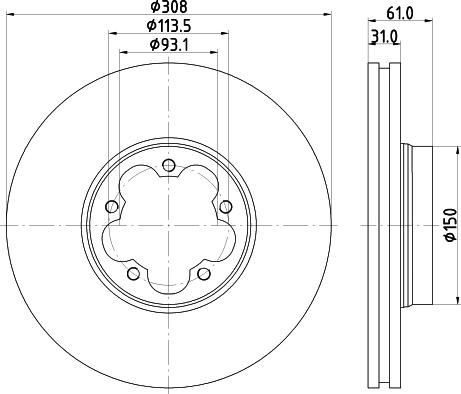 Pagid 55743 - Discofreno autozon.pro