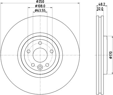 Pagid 56082HC - Discofreno autozon.pro