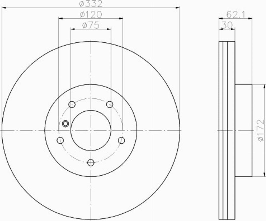 Pagid 50322PRO - Discofreno autozon.pro