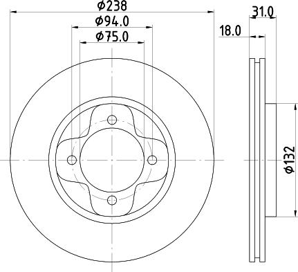 Pagid 52009 - Discofreno autozon.pro