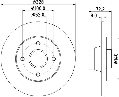 Pagid 52843 - Discofreno autozon.pro