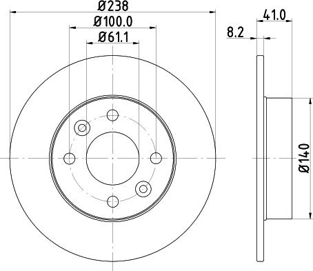 Pagid 52804 - Discofreno autozon.pro