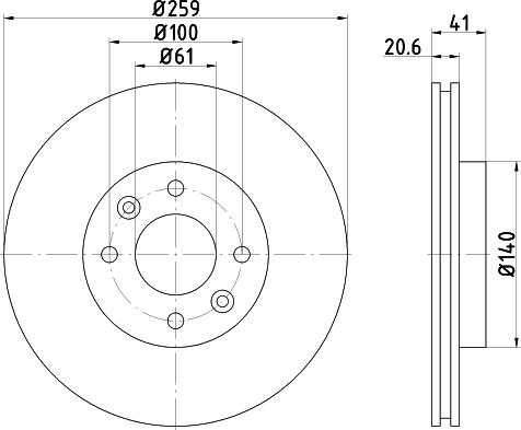 Pagid 52830 - Discofreno autozon.pro