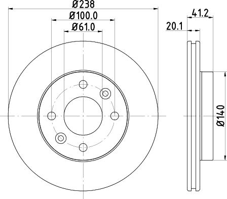 Pagid 52820 - Discofreno autozon.pro