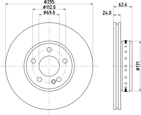 Pagid 65201HC - Discofreno autozon.pro