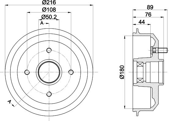 Pagid 61430 - Tamburo freno autozon.pro