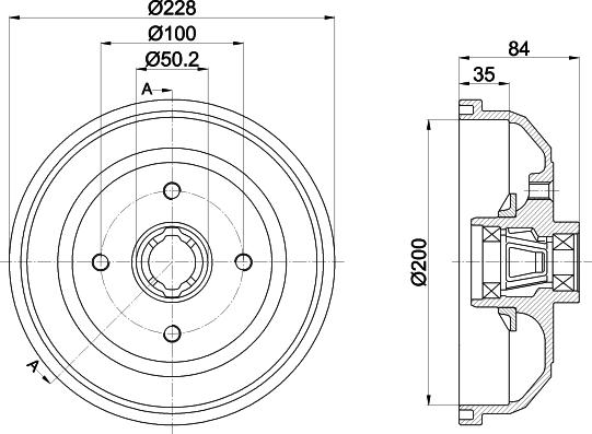 Pagid 61425 - Tamburo freno autozon.pro