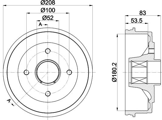 Pagid 61420 - Tamburo freno autozon.pro