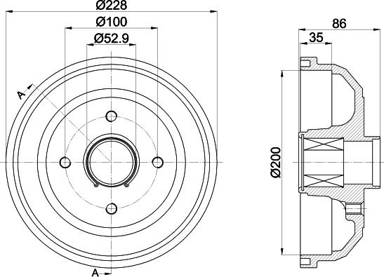 Pagid 61428 - Tamburo freno autozon.pro