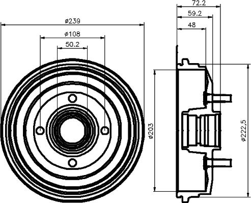 Pagid 61010 - Tamburo freno autozon.pro