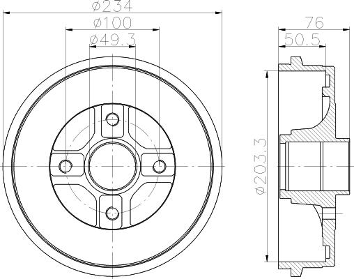 Pagid 61341 - Tamburo freno autozon.pro