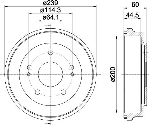 Pagid 61317 - Tamburo freno autozon.pro