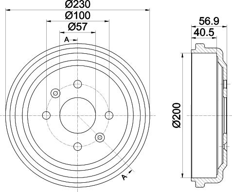 Pagid 61321 - Tamburo freno autozon.pro