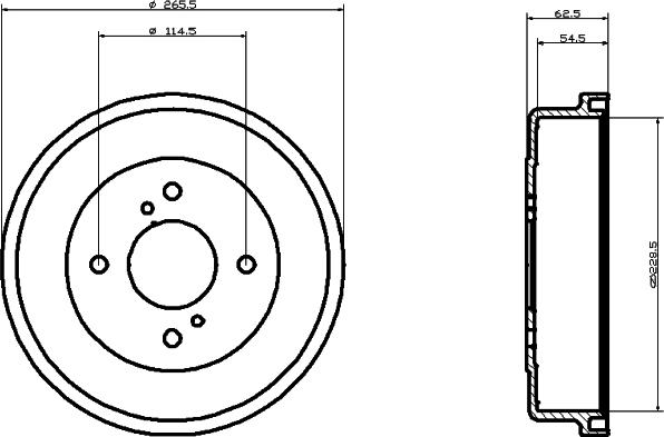 Pagid 61235 - Tamburo freno autozon.pro