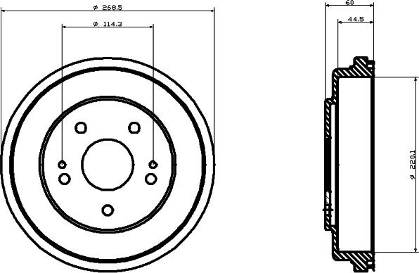 Pagid 61230 - Tamburo freno autozon.pro