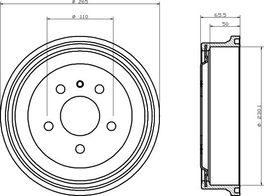 Pagid 61226 - Tamburo freno autozon.pro