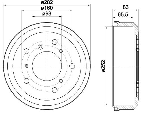 Pagid 63907 - Tamburo freno autozon.pro