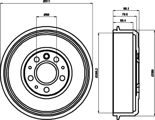 Pagid 63914 - Tamburo freno autozon.pro