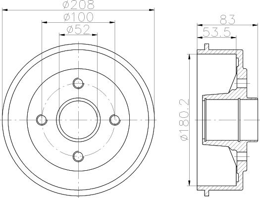 Pagid 62808 - Tamburo freno autozon.pro