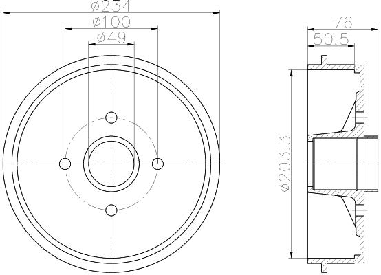 Pagid 62814 - Tamburo freno autozon.pro