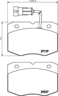 Pagid C6018 - Kit pastiglie freno, Freno a disco autozon.pro