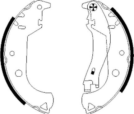 Pagid H9585 - Kit ganasce freno autozon.pro