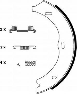 Pagid H9685 - Kit ganasce, Freno stazionamento autozon.pro