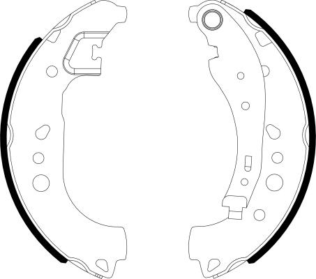 Pagid H1824 - Kit ganasce freno autozon.pro