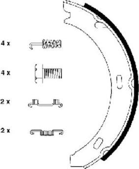 Pagid H8075 - Kit ganasce, Freno stazionamento autozon.pro