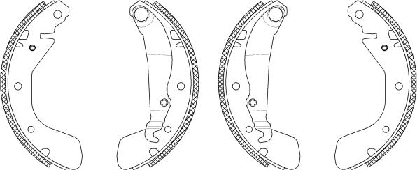 Pagid Q0860 - Kit ganasce freno autozon.pro