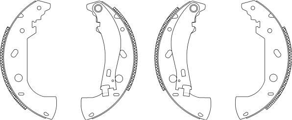 Pagid Q0810 - Kit ganasce freno autozon.pro