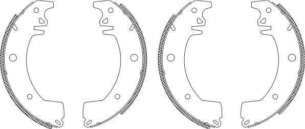 Pagid Q0345 - Kit ganasce freno autozon.pro