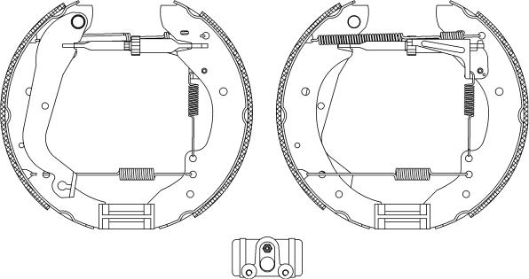 Pagid R0595 - Kit ganasce freno autozon.pro