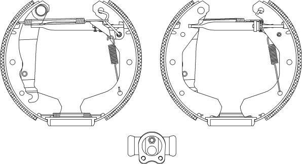 Pagid R0135 - Kit ganasce freno autozon.pro