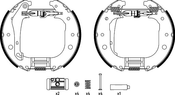 Pagid R1392 - Kit ganasce freno autozon.pro