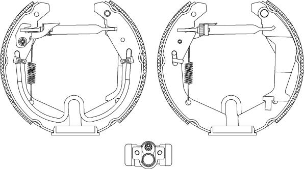 Pagid R1343 - Kit ganasce freno autozon.pro