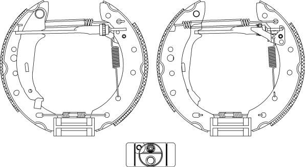 Pagid R1351 - Kit ganasce freno autozon.pro