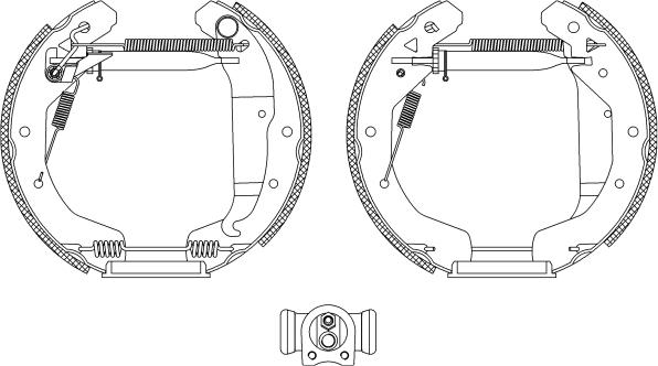 Pagid R1338 - Kit ganasce freno autozon.pro