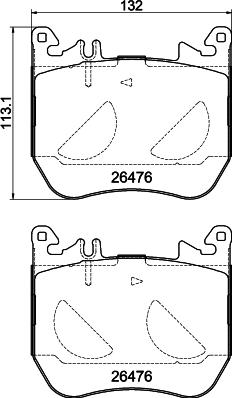 Pagid T4294 - Kit pastiglie freno, Freno a disco autozon.pro