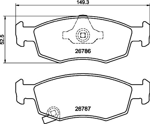 Pagid T4254 - Kit pastiglie freno, Freno a disco autozon.pro