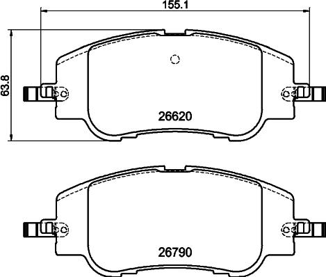 Pagid T4253 - Kit pastiglie freno, Freno a disco autozon.pro