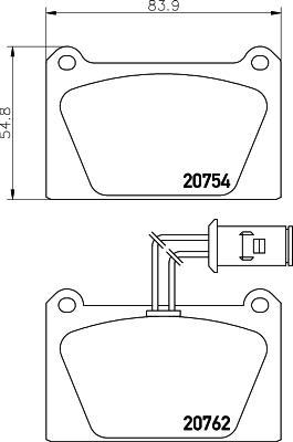 Pagid T0510 - Kit pastiglie freno, Freno a disco autozon.pro