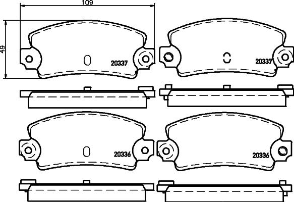 Pagid T0628 - Kit pastiglie freno, Freno a disco autozon.pro