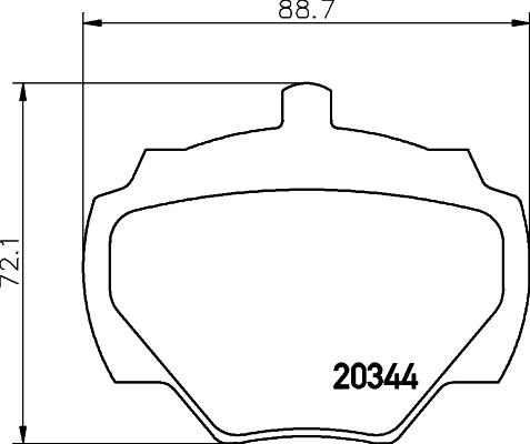 Pagid T0047 - Kit pastiglie freno, Freno a disco autozon.pro