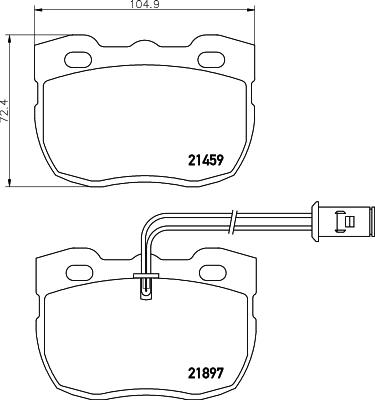 Pagid T0063 - Kit pastiglie freno, Freno a disco autozon.pro