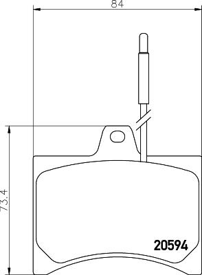 Pagid T0135 - Kit pastiglie freno, Freno a disco autozon.pro